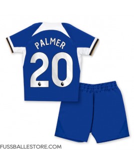 Günstige Chelsea Cole Palmer #20 Heimtrikotsatz Kinder 2023-24 Kurzarm (+ Kurze Hosen)